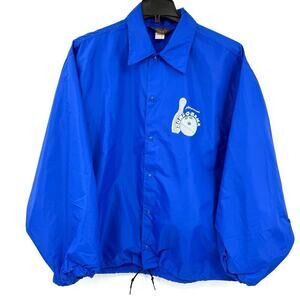 Vintage Dunbrooke Lightweight Royal Blue Windbreaker Men’s Size XL Bowl-O-Rama